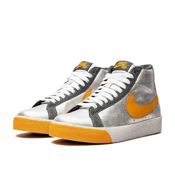Nike Women's SB Blazer Metallic Silver and Orange Independent Trucks Com… - Picture 1 of 16